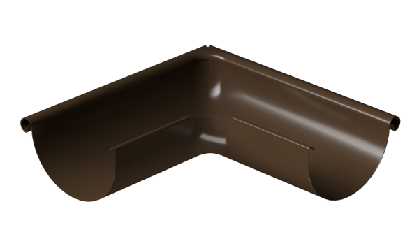 Угол внешний 90° D125 Döcke STAL PREMIUM Каштан, (RAL 8017) купить в Бугуруслане
