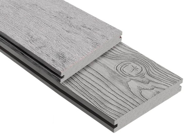 Террасная доска ДПК Outdoor 3D полнотелая STORM/OCEAN GREY серая микс купить в Бугуруслане