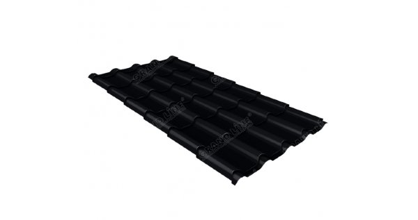 Металлочерепица камея 0,45 Drap RAL 9005 черный купить в Бугуруслане