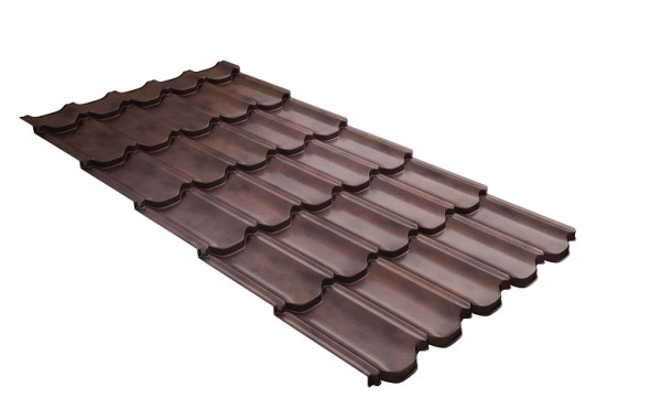 Металлочерепица квинта плюс с  3D резом 0,45 Safari Twincolor Brown купить в Бугуруслане