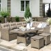 Комплект мебели AFINA плетеной из иск. ротанга AFM-307B Beige купить в Бугуруслане