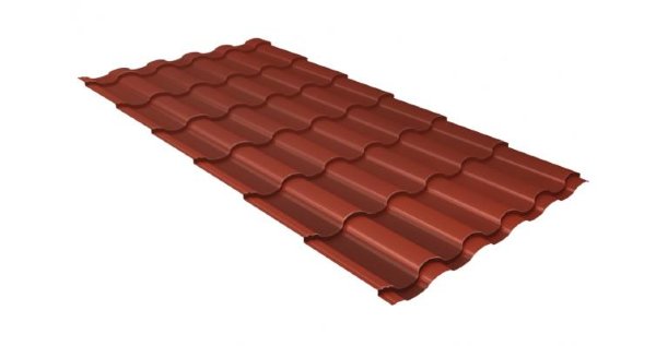 Металлочерепица кредо GL 0,5 Velur20 RAL 8004 терракота купить в Бугуруслане