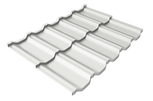 Металлочерепица модульная Квинта Uno Grand Line c 3D резом 0,5 Satin RAL 9003 сигнальный белый купить в Бугуруслане
