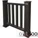 Ограждение из ДПК Outdoor Классик 3D STORM чёрный купить в Бугуруслане