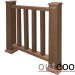 Ограждение из ДПК Outdoor Классик 3D STORM коричневый микс купить в Бугуруслане
