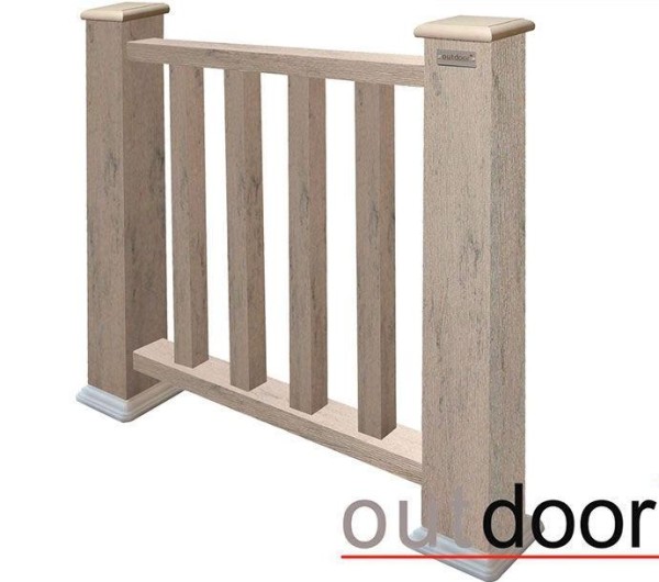 Ограждение из ДПК Outdoor Классик 3D STORM серый микс купить в Бугуруслане