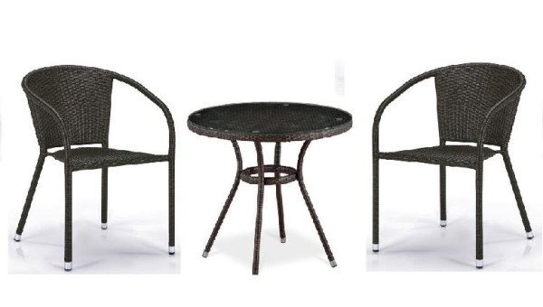 Комплект плетеной мебели AFINA из иск. ротанга Асоль-7 T282ANT/Y137C-W53 Brown 2Pcs купить в Бугуруслане