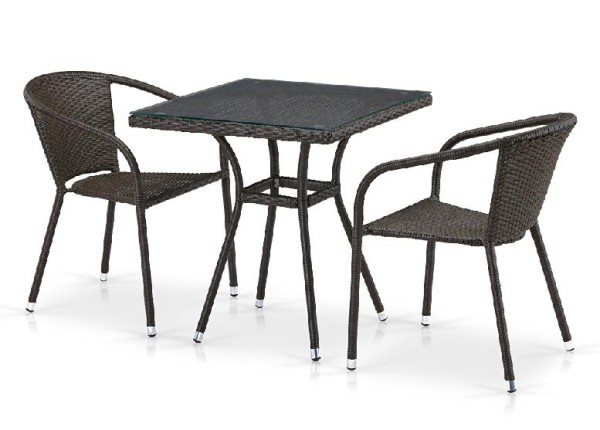 Комплект плетеной мебели AFINA из иск. ротанга T282BNT/Y137C-W53 Brown 2Pcs купить в Бугуруслане