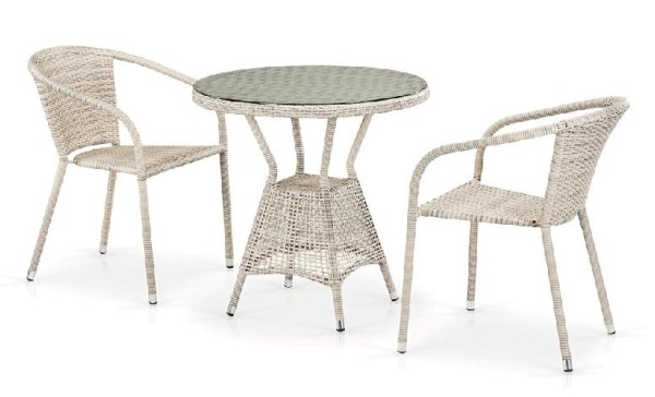 Комплект плетеной мебели AFINA из иск. ротанга T705ANT/Y137C-W85 Latte 2Pcs купить в Бугуруслане