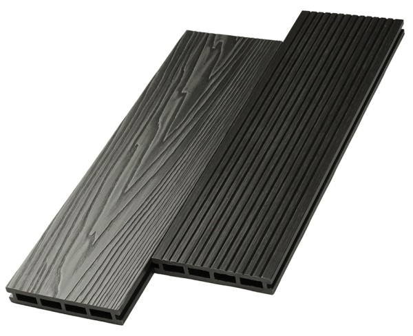Террасная доска ДПК NanoWood двусторонняя New 3D тиснение + вельвет Графит купить в Бугуруслане