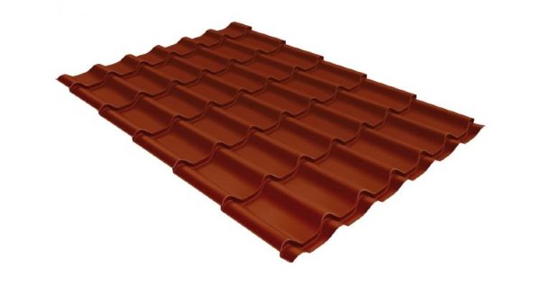 Металлочерепица классик 0,5 Satin RAL 8004 терракота купить в Бугуруслане