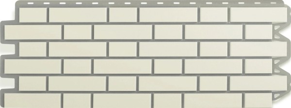 Фасадная панель Альта-Профиль, Кирпич Клинкерный, Белый купить в Бугуруслане